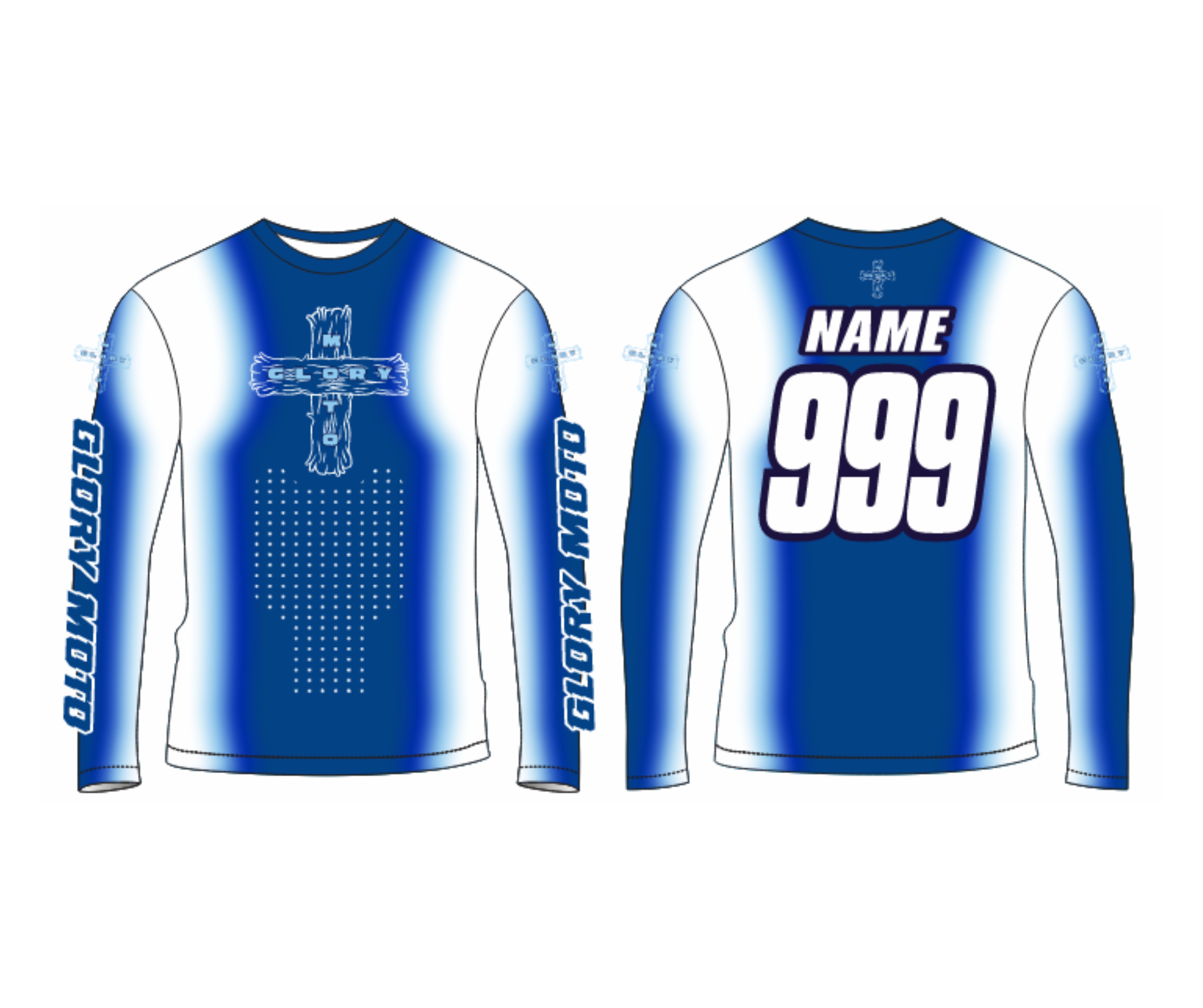 Custom GMX Verve Jersey - Blue/White