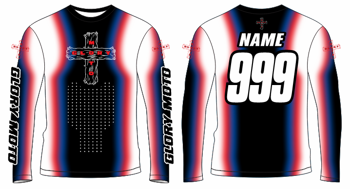 GMX Verve Jersey - Black/White/Red/Blue