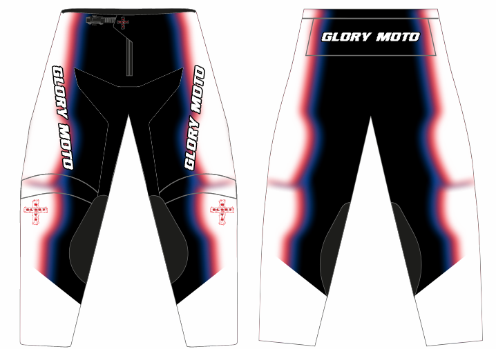 GMX Verve Pants - Black/White/Red/Blue