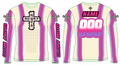 GMX Verve Pro Jersey - Creme/Pink/Purple