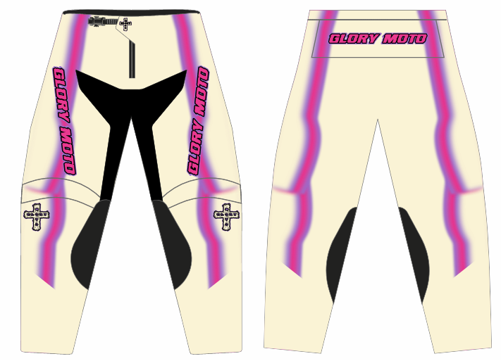 GMX Verve Pro Pants - Creme/Pink/Purple