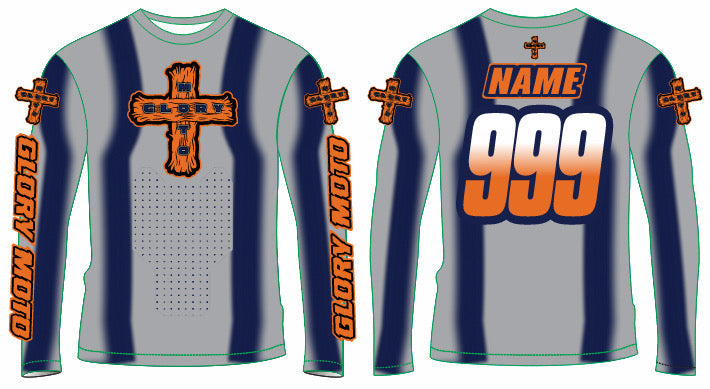 GMX Verve Pro Jersey - Grey/Navy/Orange