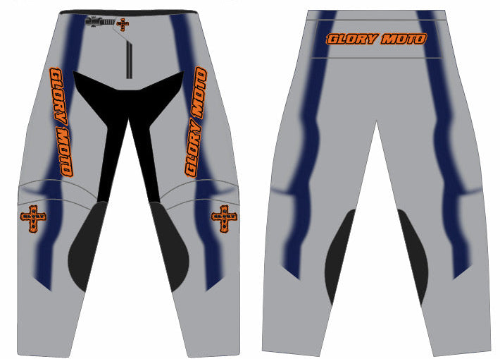 GMX Verve Pro Pants - Grey/Navy/Orange