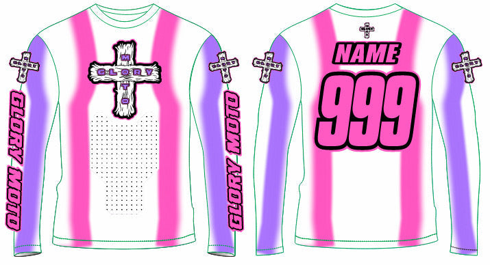 GMX Verve Pro Jersey - White/Pink/Purple