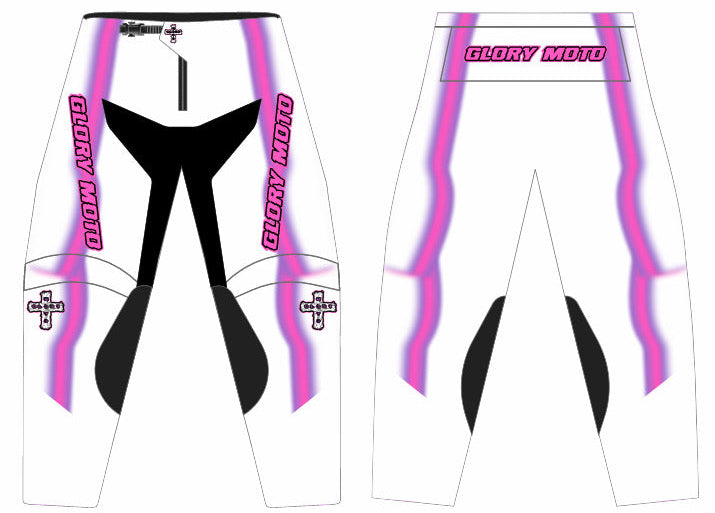 GMX Verve Pro Pants - White/Pink/Purple