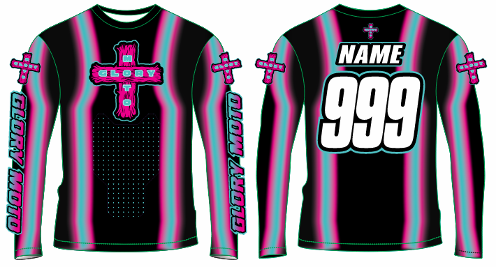 GMX Verve Pro Jersey - Sky blue/Pink