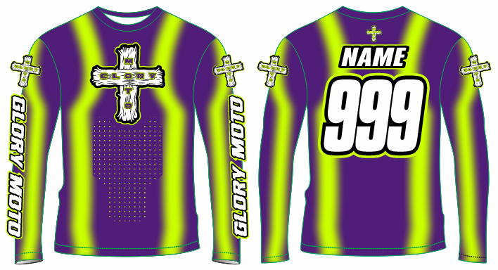 GMX Verve Pro Jersey - Purple/Chartreuse