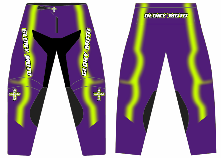 GMX Verve Pro Pants - Purple/Chartreuse