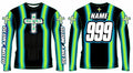 GMX Verve Pro Jersey - Chartreuse/Sky blue
