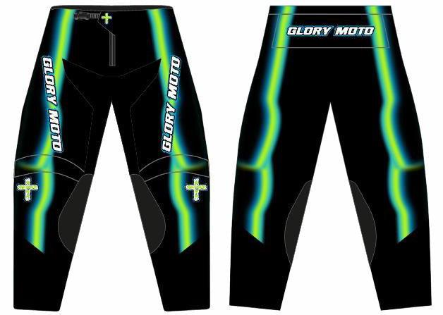 GMX Verve Pro Pants - Chartreuse/Sky blue