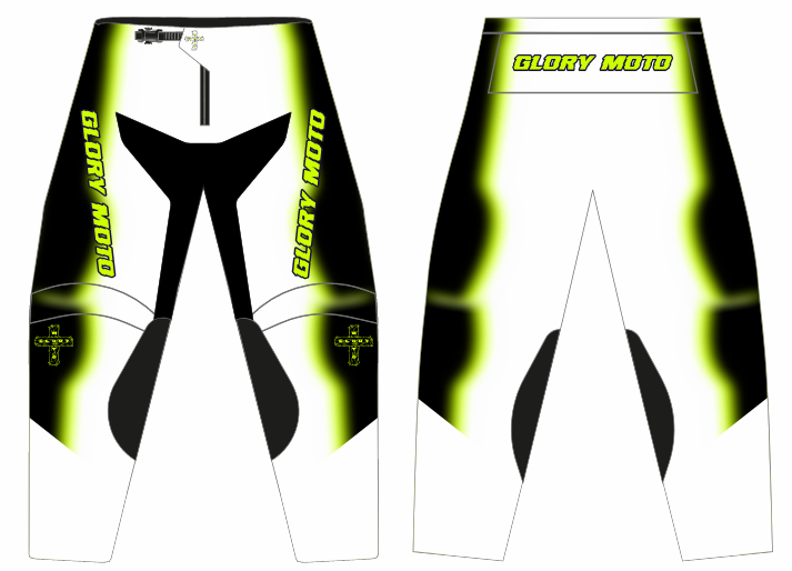 GMX Verve Pants - White/Black/Chartreuse