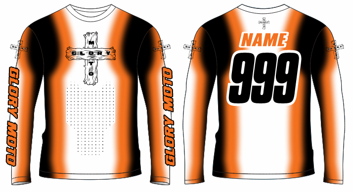 GMX Verve Jersey - White/Black/Orange