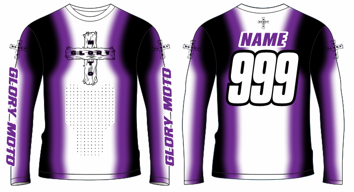 GMX Verve Jersey - White/Black/Purple