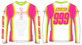 GMX Verve Jersey - White/Pink/Chartreuse
