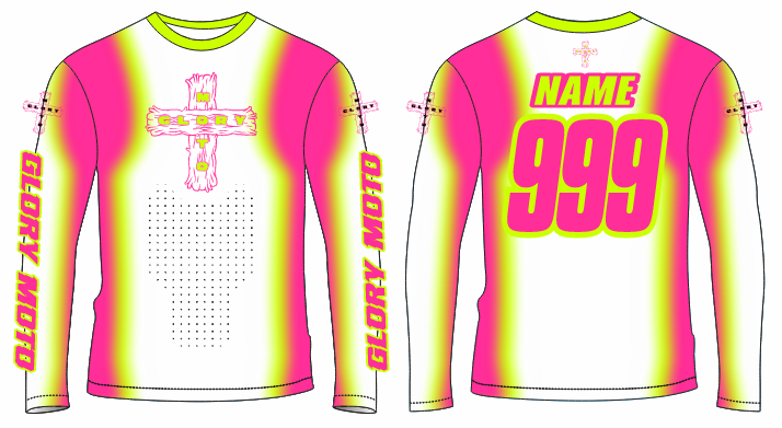 GMX Verve Jersey - White/Pink/Chartreuse