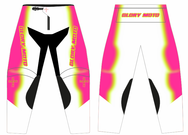 GMX Verve Pants - White/Pink/Chartreuse