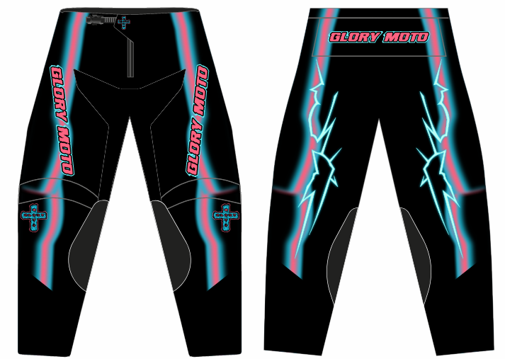 GMX Voltage Pants - Sky blue/Salmon