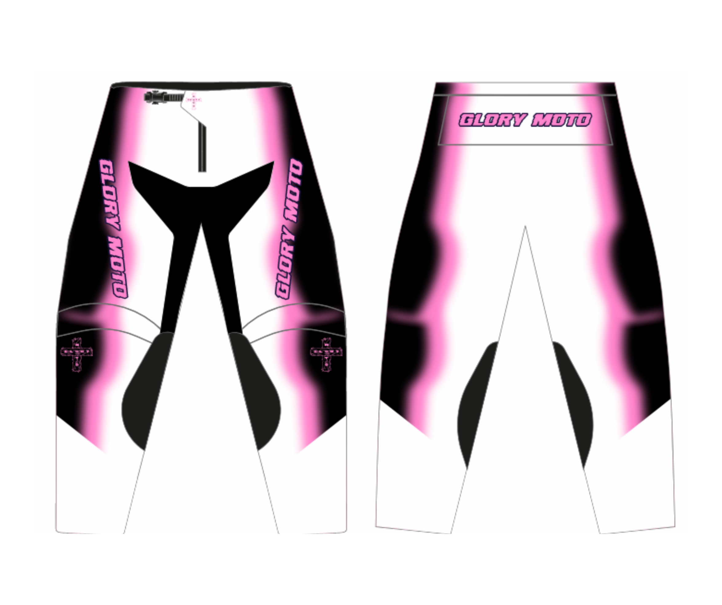 Custom GMX Verve Pants Pink/Black/White