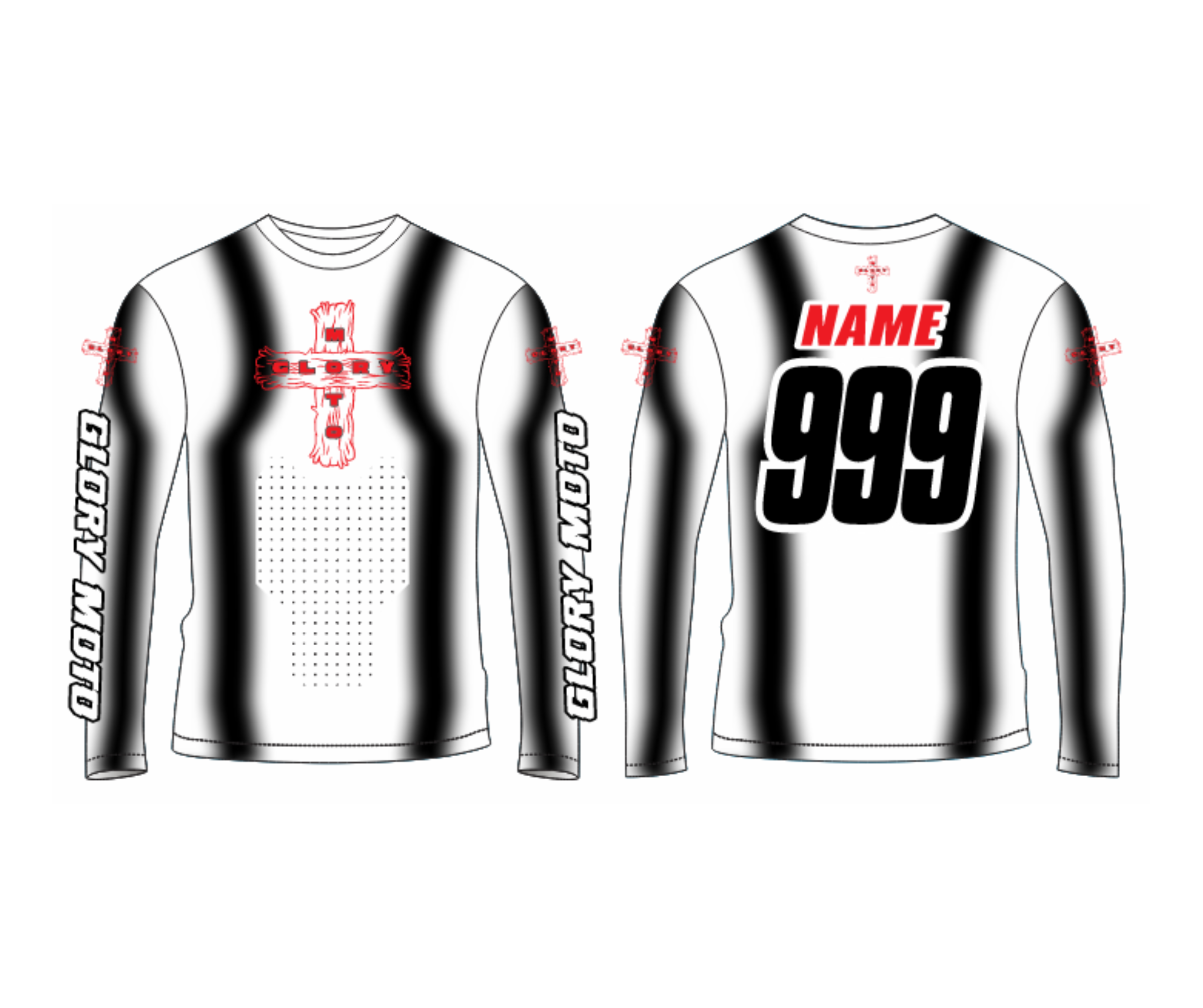 Custom GMX Verve Jersey - Black/White