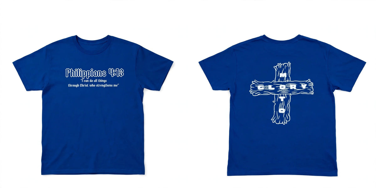 Glory Motocross Scripture Tee - Blue