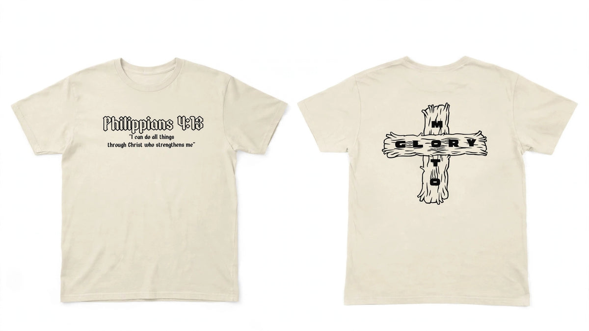 Glory Motocross Scripture Tee - Off White