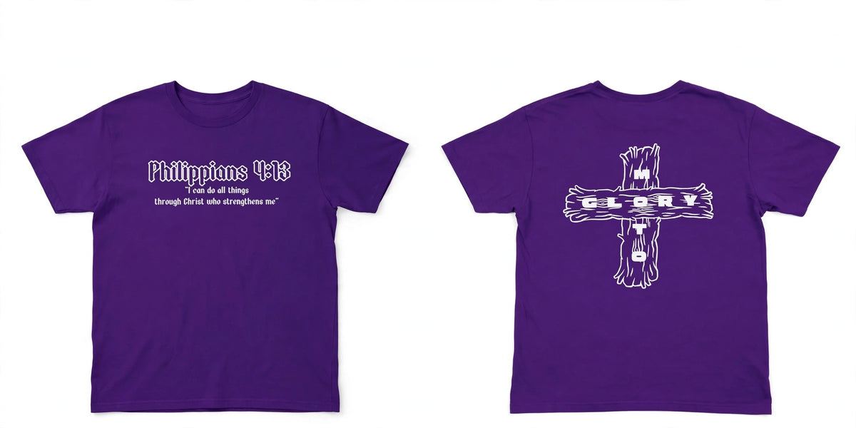 Glory Motocross Scripture Tee - Purple