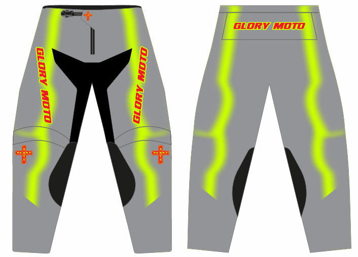 Custom GMX Verve Pro Pants Grey/Chartreuse/Red